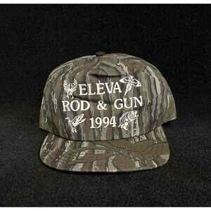 REALTREE Camo Snapback Hat USA Eleva Rod & Gun 1994